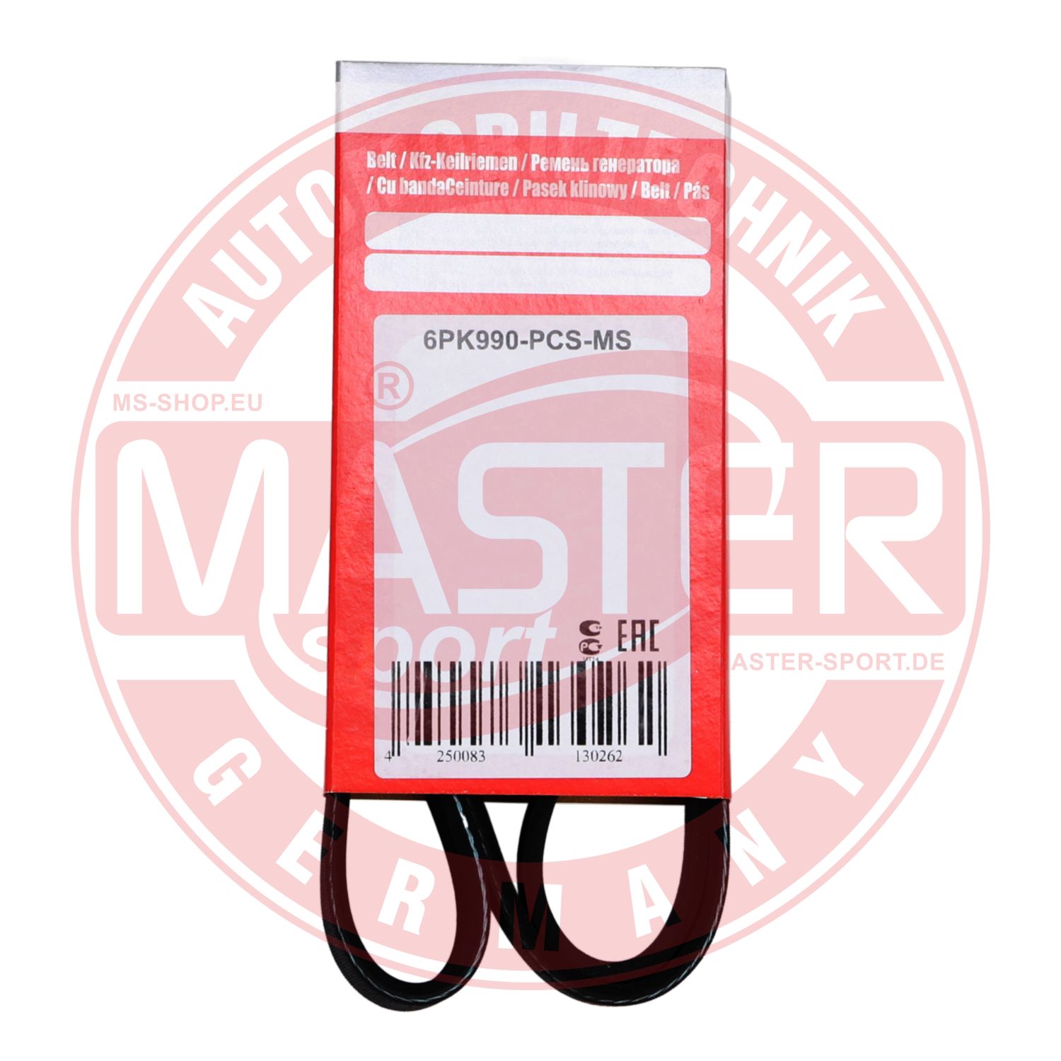 Curea transmisie cu caneluri MASTERSPORT GERMANY 6PK990-PCS-MS